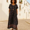 D007 - Kaftan Plooi-rok met aansny mou en sakke, pdf patroon S-5XL, (A4,  A3, A0, Letter size), Eng. & Afr.