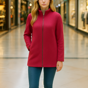 J003 Rosa Zip Baadjie met synaat sakke, pdf patroon, Sizes S-3XL, Eng & Afr. A0,A3,A4,Letter size.