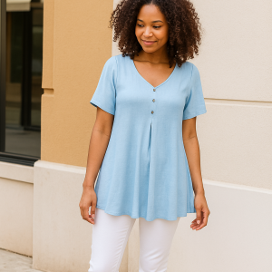 T049 Daisy Tunic top pdf sewing pattern Sizes S-4XL Formats A0,A4,A3,Letter Eng & Afr