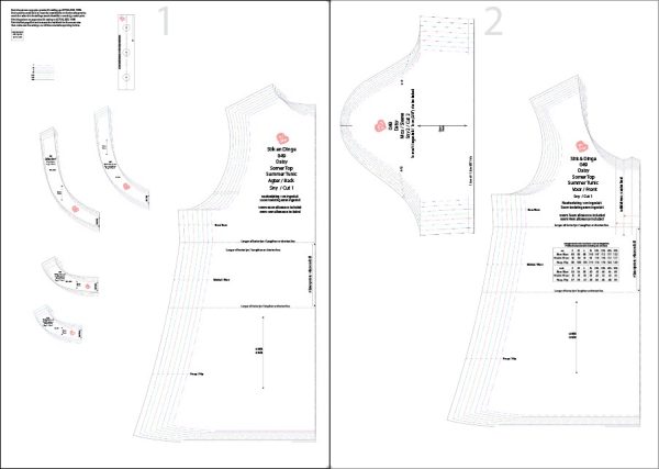 T049 Daisy Tunic top pdf sewing pattern Sizes S-4XL Formats A0,A4,A3,Letter Eng & Afr - Image 2