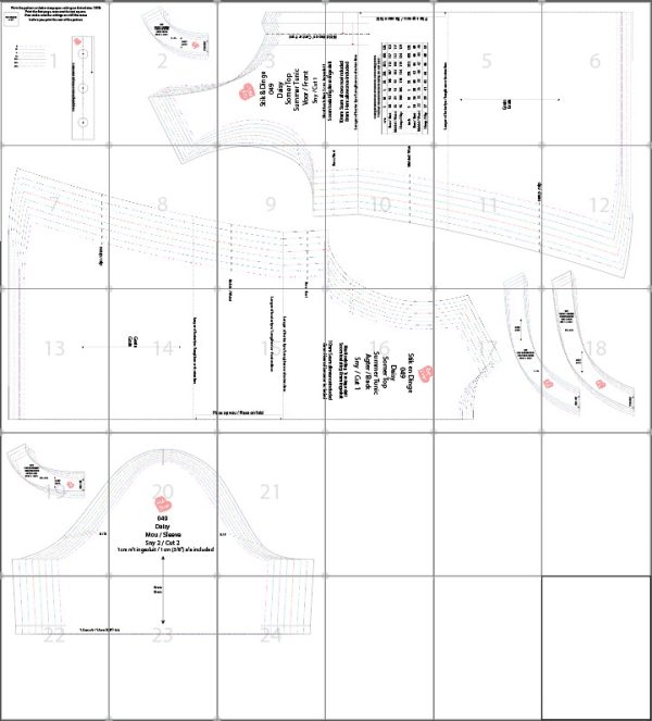 T049 Daisy Tunic top pdf sewing pattern Sizes S-4XL Formats A0,A4,A3,Letter Eng & Afr - Image 5