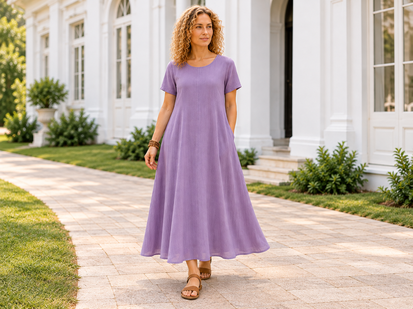 D004 Elsa Boho Midi Dress pdf Sewing Pattern (S-5XL) (A4,A3,A0,Letter) English & Afrikaans