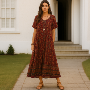 P102S ELSA Boho Midi Rok pdf patroon Sizes M-2XL (14-28) , Afr & Eng (A4,A3,A0)