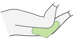 Knie kussing / Knee Pillow pdf pattern Finished Size: 27cm (270mm) L x 21.7cm (217mm) W.
