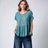 P58S Ella pdf Sewing Pattern, Lospassende Top met ingeplooide onder deel, Standard sizes S-5XL, A0,A3,A4, English & Afrikaans.