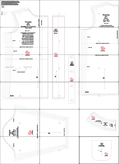 J004 Miems Gemaklike Jas pdf patroon, ongevoering, Eng. & Afr. A0,A3,A4,Letter, Sizes S-3XL - Image 5