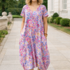 D010 Dolman sleeve Cocoon Dress pdf Sewing Pattern, (S-5XL) (A0,A3,A4,Letter) English & Afrikaans
