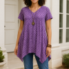 T013 Meadow Handkerchief Tunic pdf sewing pattern, sizes S-5XL, A0,A3,A4,Letter formats, English & Afrikaans instructions all included.