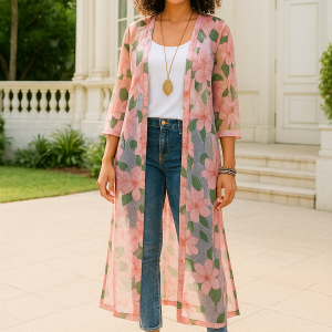 J006 Summer Coat pdf sewing pattern, S-5XL, A0,A3,A4,Letter English & Afrikaans, Knit fabric