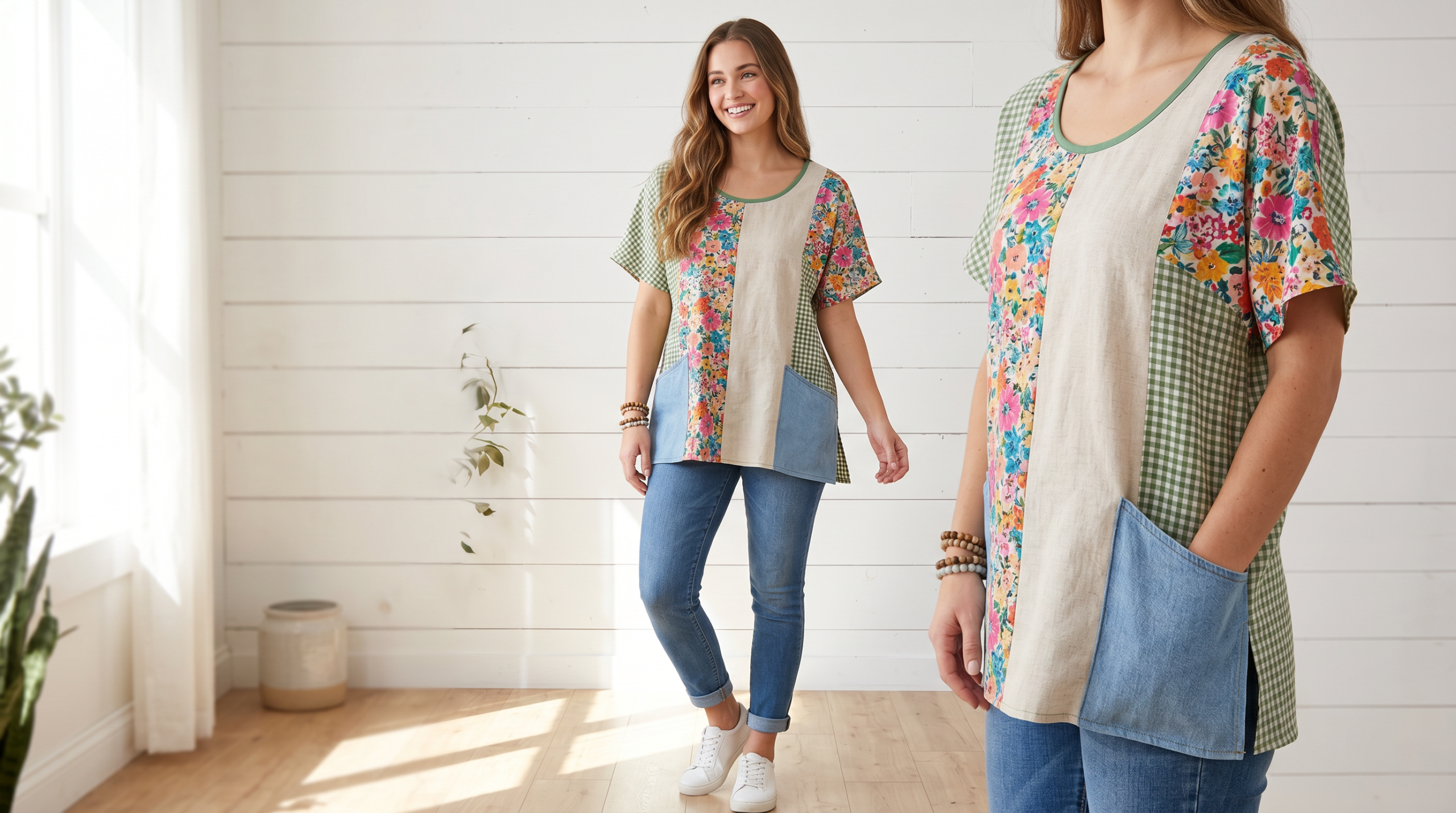 SM004 The Phoenix Recycle Top Pdf Sewing Pattern (S-5XL) (A0,A3,A4,Letter) English & Afrikaans - Image 3
